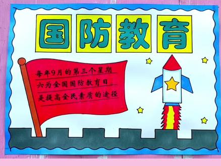 简单漂亮的国防教育手抄报模板,国防教育绘画,国防教育主题画#国防教育手抄报 #国防教育 #国防教育绘画 #国防教育主题画 #手抄报模板