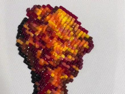 挑战立体拼豆 翻车篇#拼豆#手工diy #半立体拼豆