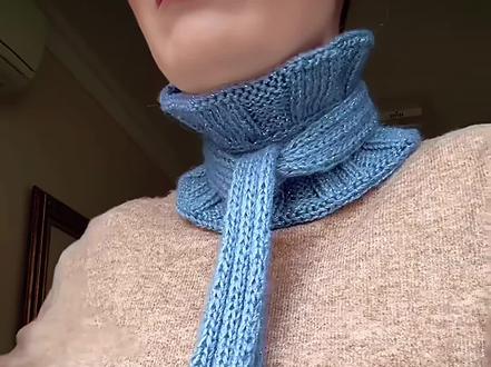 这条围巾高领围领也太好看了吧#创作者中心 #创作灵感 #围巾 #钩织 #针织