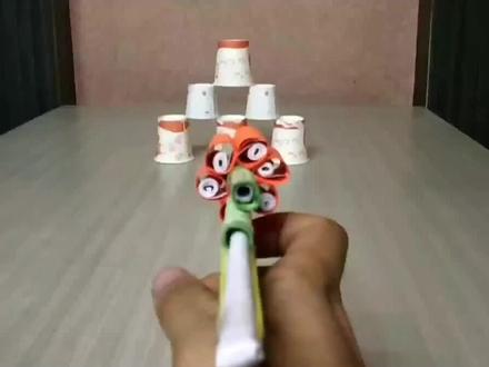 如何用纸制作玩具步枪#科技小制作#亲子手工#动手制作 #创意手工 #创意设计