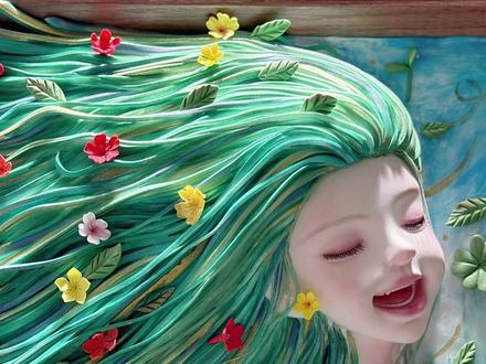 我爱我的生命力! #手工 #粘土手工#粘土画教程