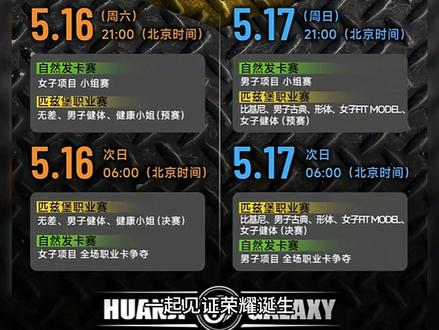 5.17匹兹堡职业赛赛前内容及直播指南 #匹兹堡职业赛 #健体 #古典健体 #何局限 #陈康