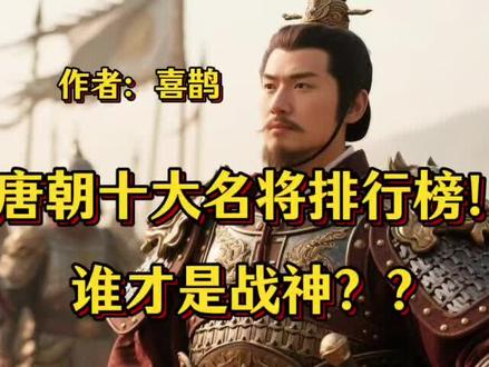 唐朝十大名将排行榜!谁才是战神??