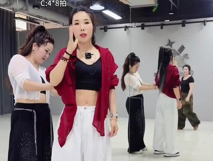 不跪的花广场舞保姆教程A部分,原创之一新星老师教学。#广场舞#不跪的花