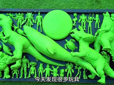 认识棘龙、大象 #大象 #动物玩具