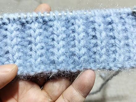 鱼骨针的织法##爱生活爱编织#我的手工作品