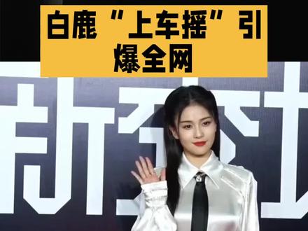 白鹿“上车摇”引爆全网
