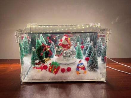 你们要的圣诞小夜灯教程来啦#手工diy #圣诞#小夜灯