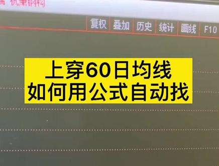 #创作灵感 上穿60日均线公式#股民 #财经 #股票知识 #股票干货 #证券