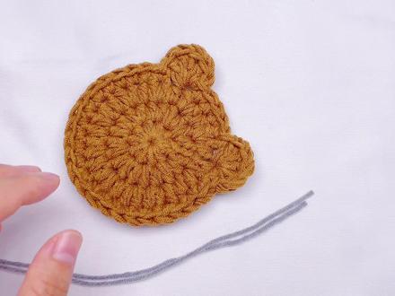 小熊杯垫钩针编织教程