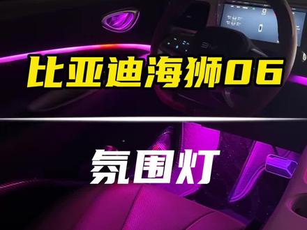 这款氛围灯原车系统可以控制,手机也可以控制,海狮06专用#海狮06 #氛围灯 #氛围灯效果 #比亚迪海狮06