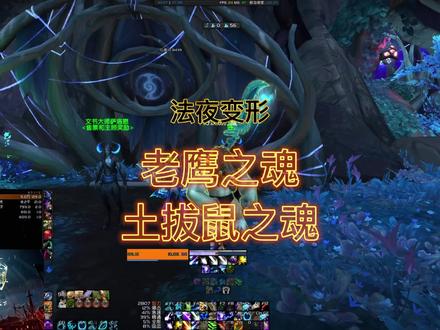 去法夜盟约圣所,找曼恩女士点击领取玩具”新生灵魂之种“,之后就可以使用该玩具变成你设定的法夜形态啦!玩具5分钟CD,持续10分钟效果,可在变形状态下施法,不限盟约,随时随地可用。#魔兽世界 #暴雪 #法夜 #新生灵魂之种 #正式服 #老鹰之魂 #土拨鼠之魂