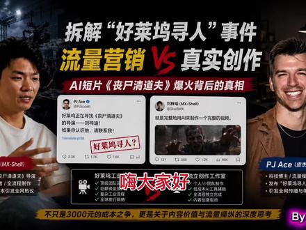 3000元引爆全球?AI神作真相拆解!最近爆火的AI短片《僵尸清道夫》,真的只是因为技术吗?🤔
作为一名身在的AI视频创作者,为了看清真相,我翻遍了海外一手信源和原始资料,复盘了这场精密的算法博弈。
真相,远比故事更精彩。
#AI视频 #僵尸清道夫 #硬核拆解 #科技真相 #AI创作