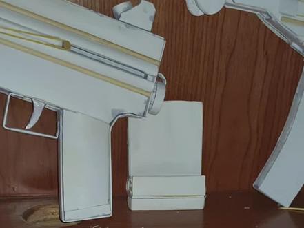 M4A1板机盒#手工 #纸模 #制作过程 #手工制作