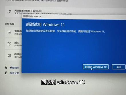从windows11退回到win10教程,电脑系统降级#windows11 #win10