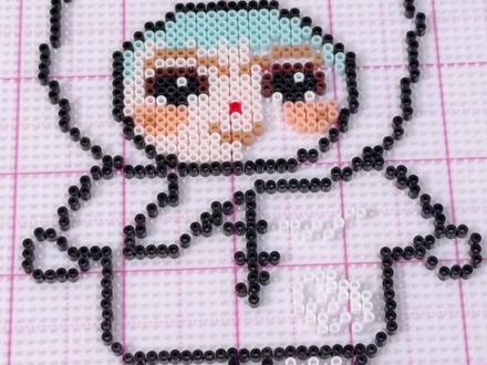 给自己🆚给我妹做拼豆‼️ #拼豆图纸 #拼豆 #拼豆diy#WAKUKU #WAKUKU的手工世界