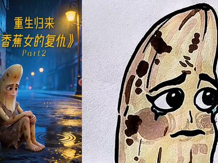 香蕉真的应该复仇吗 #简笔画