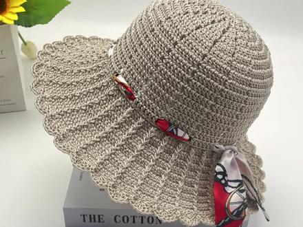 扇子花夏凉帽子教程第二集#帽子教程 #遮阳帽