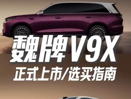 魏牌V9X正式上市,我觉得家庭豪华版有可能起势!#魏牌V9X正式上市 #魏牌 #长城汽车