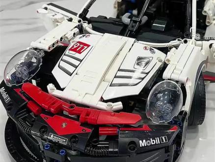 保时捷911积木拼装视频教程【1-91】