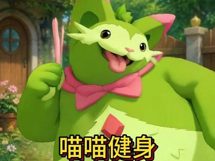 喵喵是怎么健身的 #洛克王国世界 #洛克王国世界正式上线 #洛克创作激励计划 #原来你也玩洛克 #洛克王国世界二创