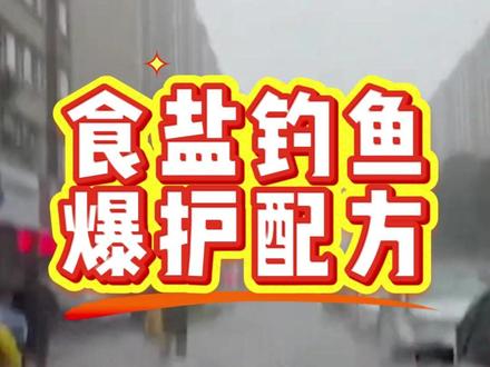 食盐钓鱼爆护配方#钓鱼 #野钓 #钓鱼技巧 #钓鱼配方饵料配方