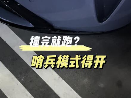 撞了就跑?哨兵模式好啊,得开 #小米su7 #哨兵模式