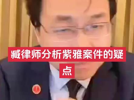 臧律师分析紫雅案件的疑点#成都紫雅