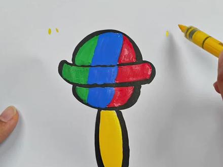 竟然画出来一个棒棒糖#创意简笔画 #可爱简笔画 #简笔画的日常 #简笔画 #简笔画教程