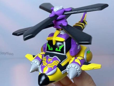 幻翼灵蜂粘土直升机制作 #纯手工打造 #炫卡斗士 #幻翼灵蜂 #做手工我是认真的 #炫卡斗士玩具