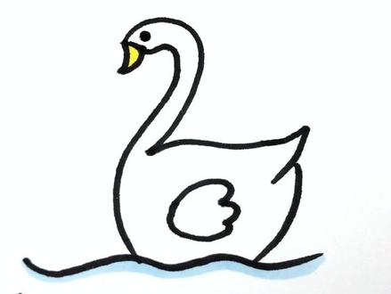 用数字2画美丽的白天鹅#一起学画画 #简笔画 #育儿简笔画 #儿童简笔画 #一学就会系列