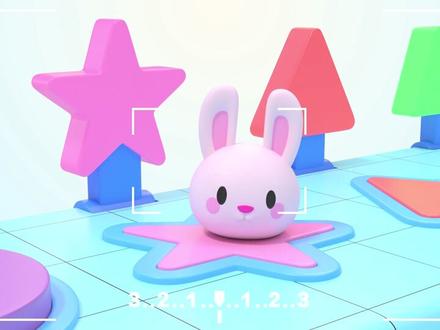 跳水玩具熊,认识形状早教动画 #早教 #宝宝启蒙 #幼儿教育 #亲子教育