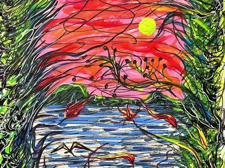 唤醒生命的能量,用色彩抚平世间伤痕#姜维 #生命力 #画画 #情感共鸣 #励志正能量
