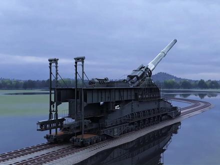 奇葩装备系列之:二战时期德国“古斯塔夫列车炮” #青年创作者成长计划 #古斯塔夫列车炮 #二战 #巨炮