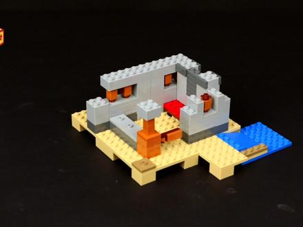 我的世界沙漠岗哨积木 乐高21121积木品装视频