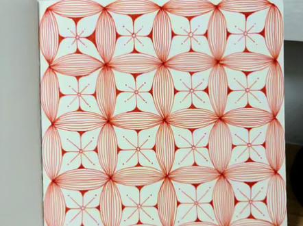 解压禅绕画 第332幅,一个简约又治愈的花纹#禅绕画基础图样 #手绘教程 #禅绕画适合新手的100幅画 #跟着抖音学画画