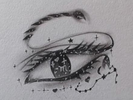 天蝎座♏眼睛画法#素描 #画画 #手绘 #画眼睛 @DOU+小助手