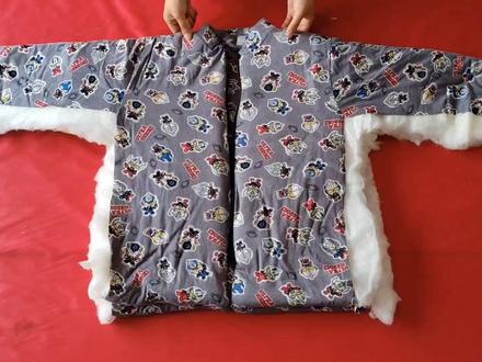 十岁男孩,手工棉花棉袄,完整版制作全过程(未删减版) #手工棉衣 #棉花衣