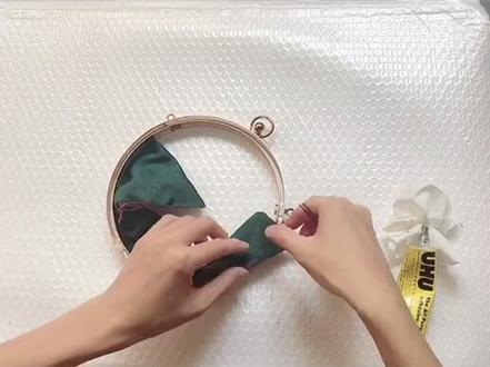 口金包制作教程,快@出你的朋友帮你做吧#海棠落原创汉服