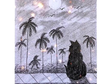 原来画猫咪这么简单,这不有手就行嘛#画画 #零基础学画画 #原来画画这么好玩 #绘画过程 #创作灵感