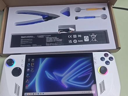 rog掌机改100瓦时大电池和换硬盘云端恢复教程#玩游戏 #掌机 #rog #娱乐 #技术分享
