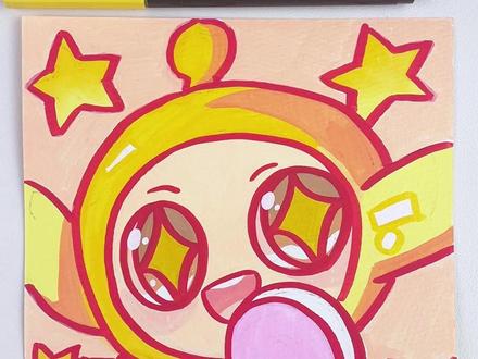 挑战100天成为绘画博主|蛋仔 #四颗糖丙烯马克笔 #丙烯马克笔 #画画 #粉丝投稿 #蛋仔派对