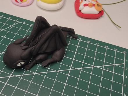 用粘土给我闺女捏一只无牙仔 #手工diy #手工制作 #粘土教程 #超轻粘土手工 #粘土手工