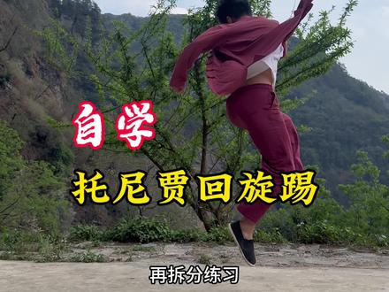 自学托尼贾回旋踢 #武术与自然的碰撞