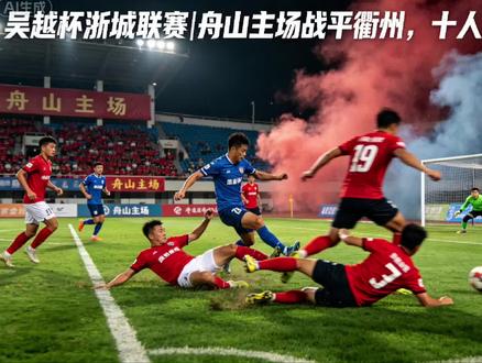 吴越杯浙城联赛#舟山战平衢州#十人坚守全城#足球点燃城市