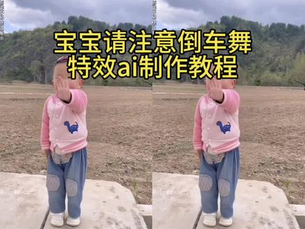 请注意!倒车!酒水车来啦!#请注意倒车舞 #萌娃跳舞#小云雀AI #小云雀AI视频#小云雀AI一镜到底