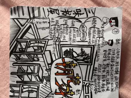 #手绘 鲁迅,《朝花夕拾》的思维导图