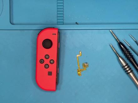 switch joy con 左手柄L、减号排线安装教程