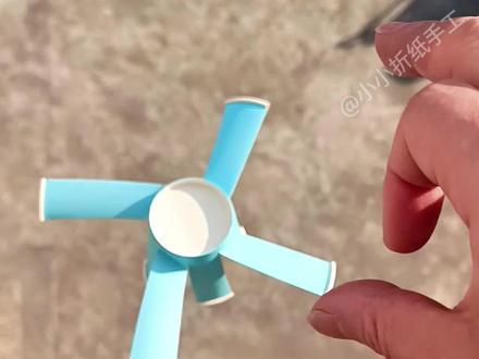 纸杯简单飞行器 #自制玩具 #手工制作 #亲子手工