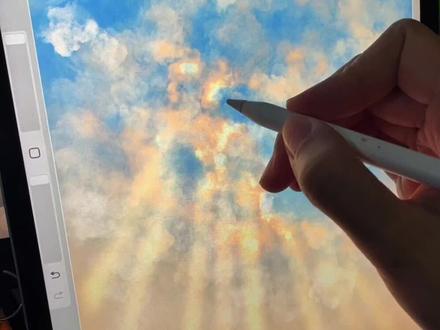 🌇iPad 绘画“晚霞与路灯”🌇用procreate 自带笔刷创造奇迹,快来试试吧(cos@一颗冥王星 )#procreate绘画 #ipad绘画 #procreate零基础绘画教学 #抖音插画大赛 #抖音美好微光集